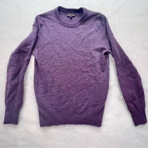 Quince Mongolian Cashmere Crew Neck Sweater Burgundy S Minimalist Luxury Capsule